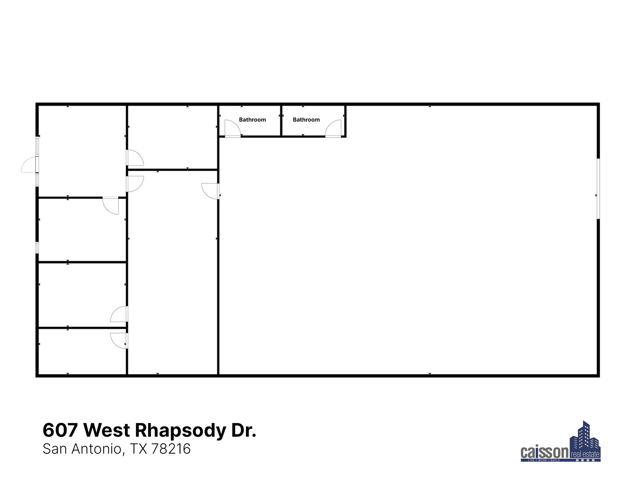 603-609 W Rhapsody Dr, San Antonio, TX à louer Plan d’étage- Image 1 de 1