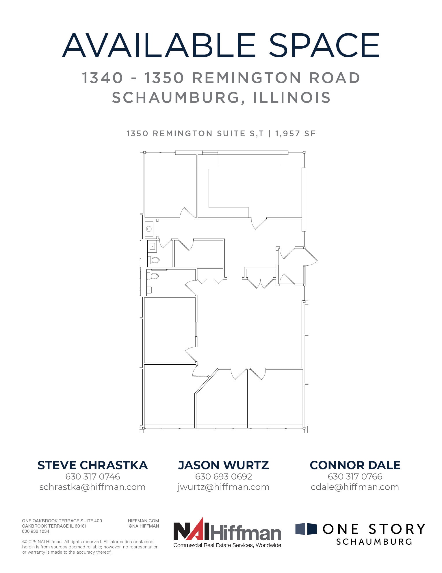 1305 Remington Rd, Schaumburg, IL for lease Floor Plan- Image 1 of 2