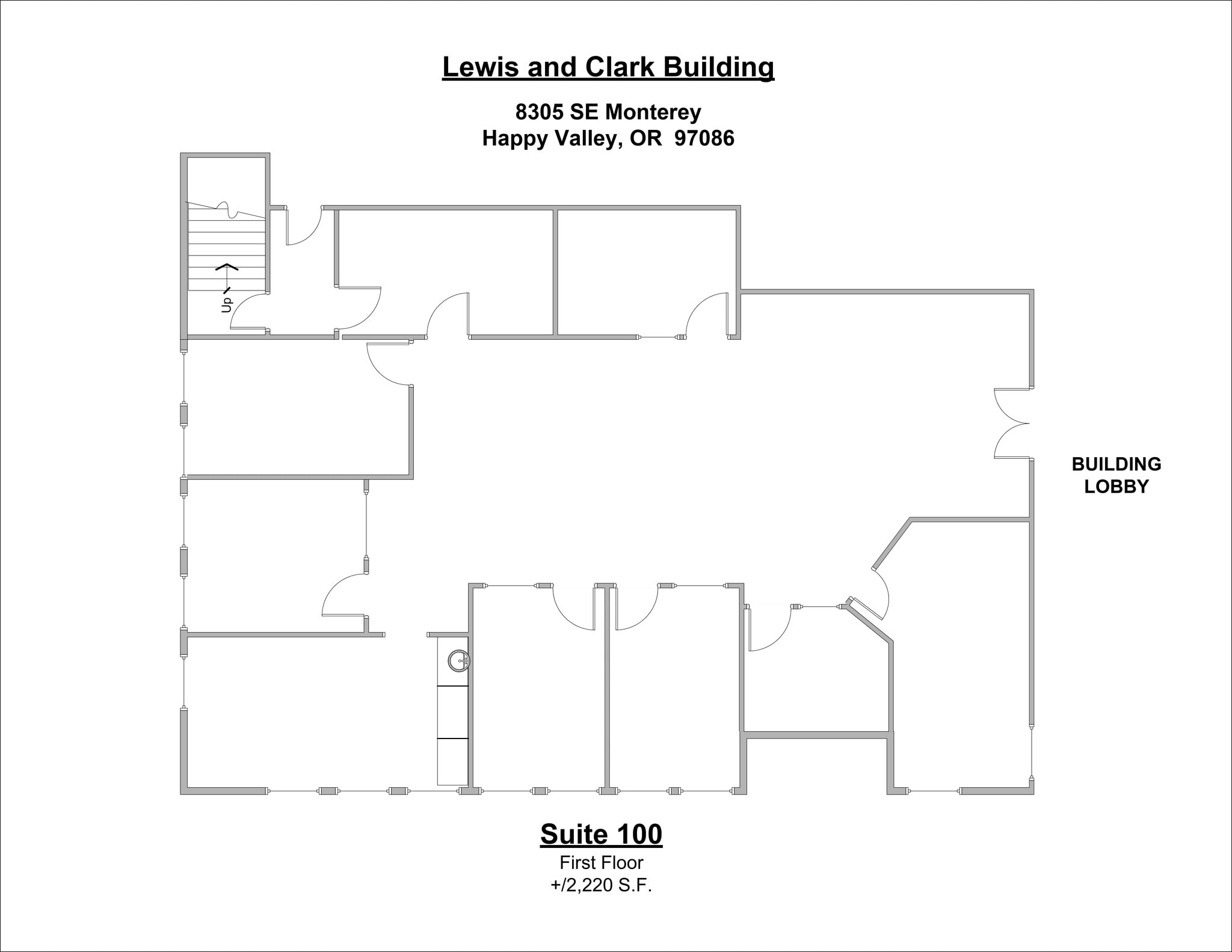 8305 SE Monterey Ave, Portland, OR à louer Plan de site- Image 1 de 1