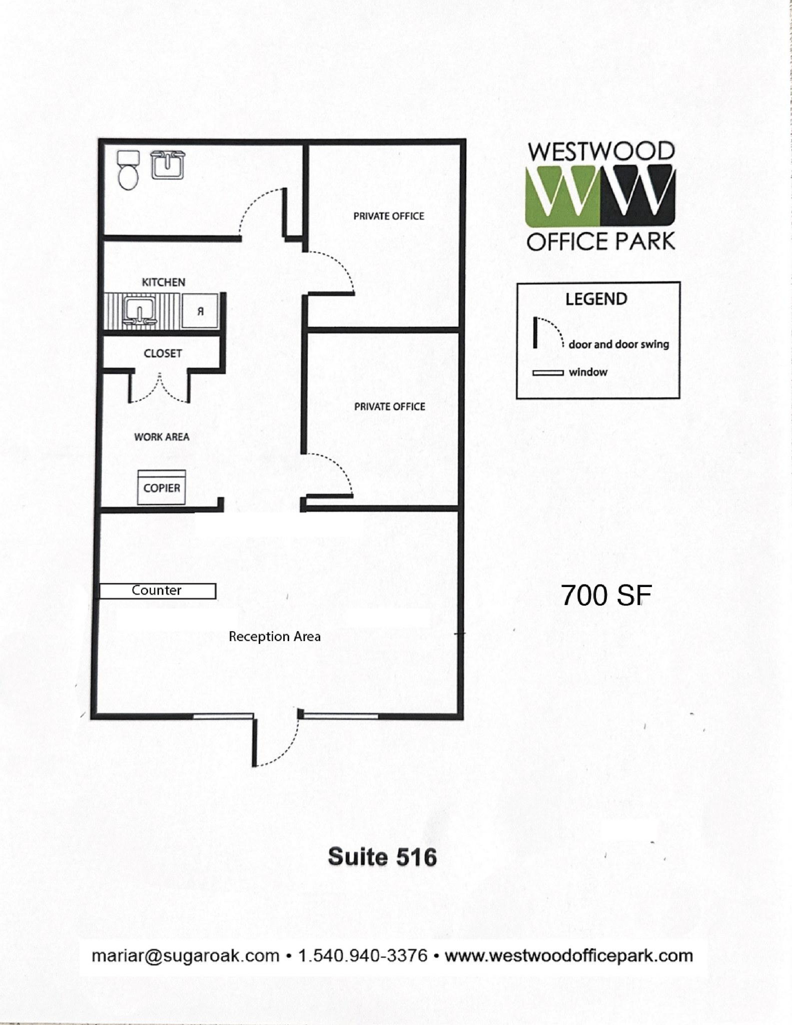 100-810 Westwood Office Park, Fredericksburg, VA for lease Floor Plan- Image 1 of 1