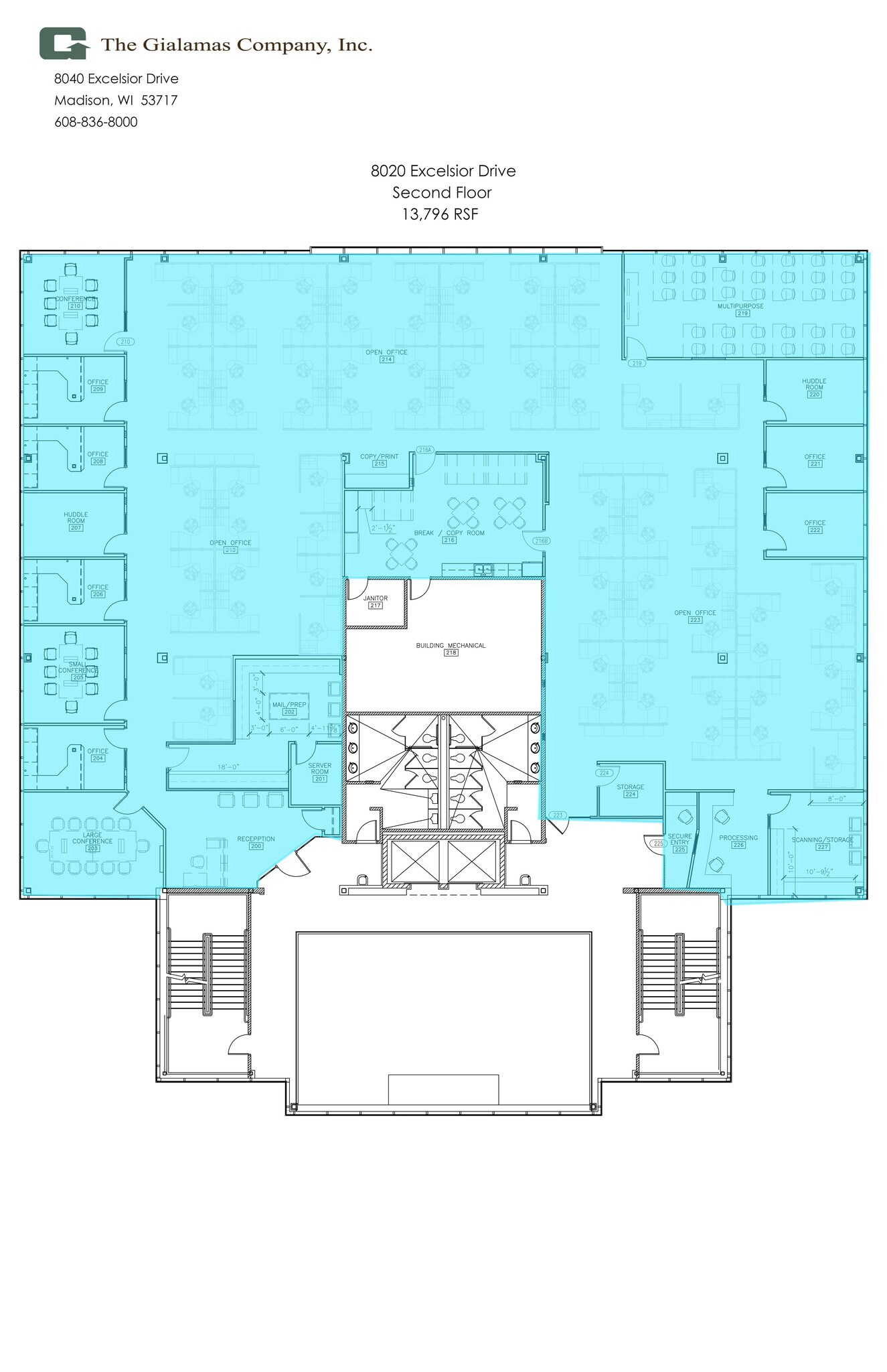 8020 excelsior Dr, Madison, WI for lease Site Plan- Image 1 of 1