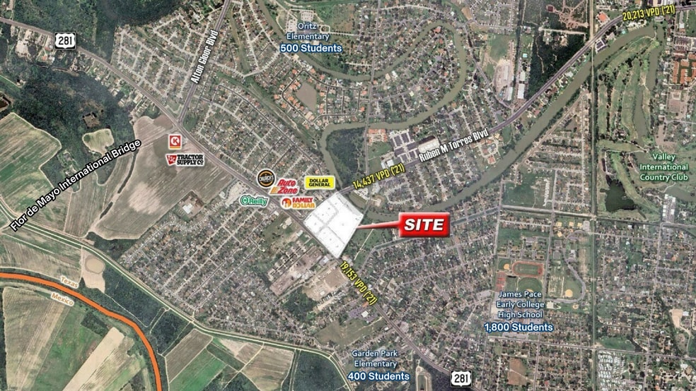 NEC of Ruben M Torres Sr & US-281 blvd, Brownsville, TX for sale - Building Photo - Image 3 of 5