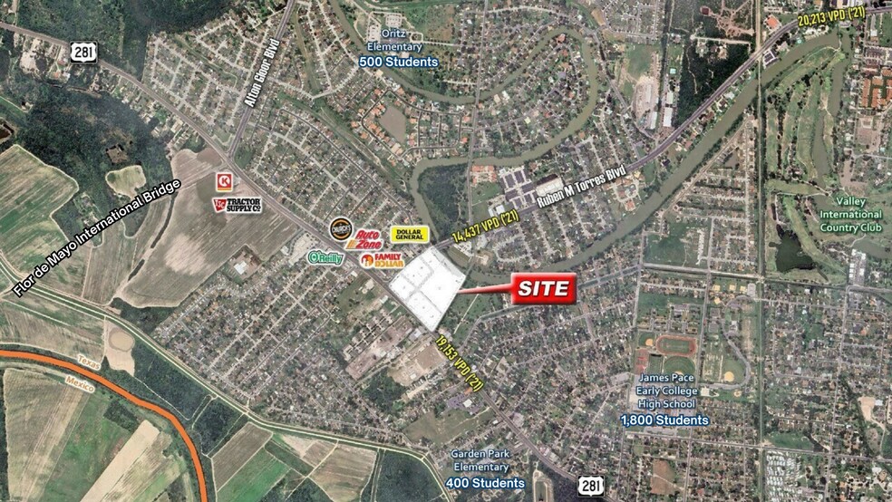 NEC of Ruben M Torres Sr & US-281 blvd, Brownsville, TX à vendre - Photo du bâtiment - Image 3 de 5