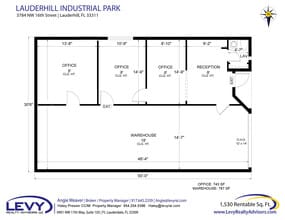 3700-3798 NW 16th St, Lauderhill, FL for lease Floor Plan- Image 2 of 2