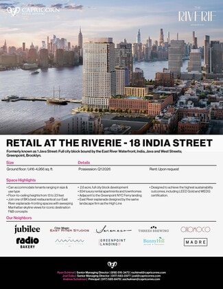 Plus de détails pour 18 India St, Brooklyn, NY - Commerce de détail à louer