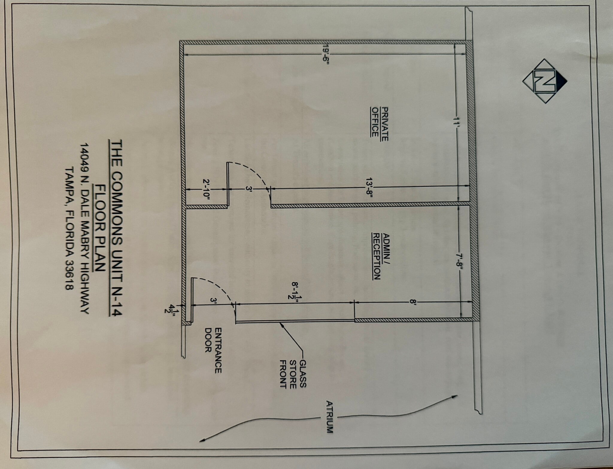14003-14019 N Dale Mabry Hwy, Tampa, FL for lease Floor Plan- Image 1 of 7