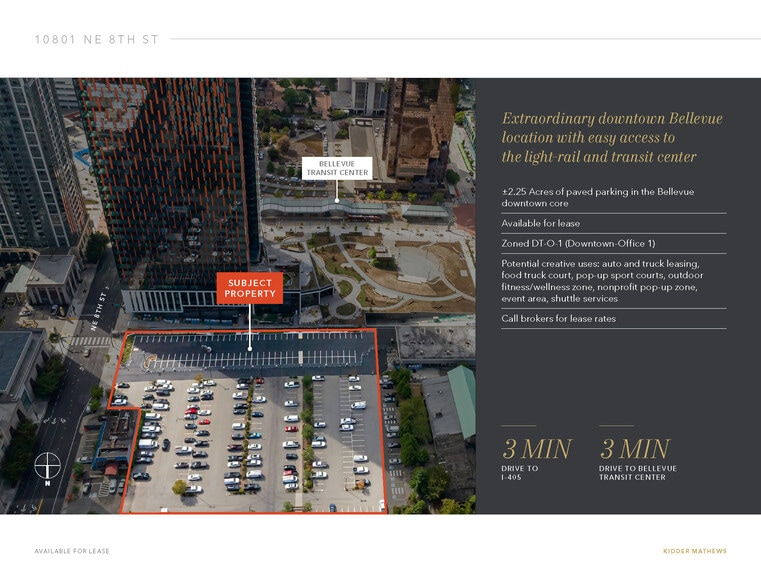 10801 NE 8th St, Bellevue, WA à louer - Photo du bâtiment - Image 2 de 5