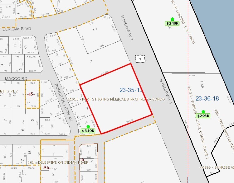 7139 N Highway 1, Cocoa, FL à vendre - Plan cadastral - Image 2 de 2
