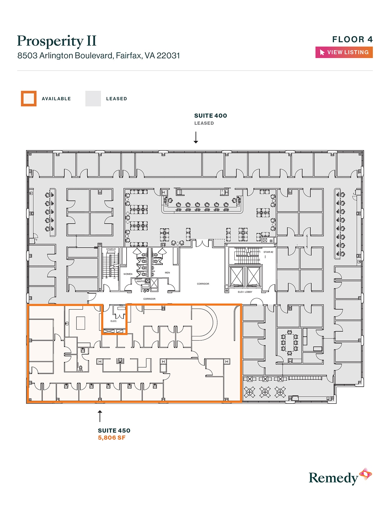 8501 Arlington Blvd, Merrifield, VA for lease Floor Plan- Image 1 of 1