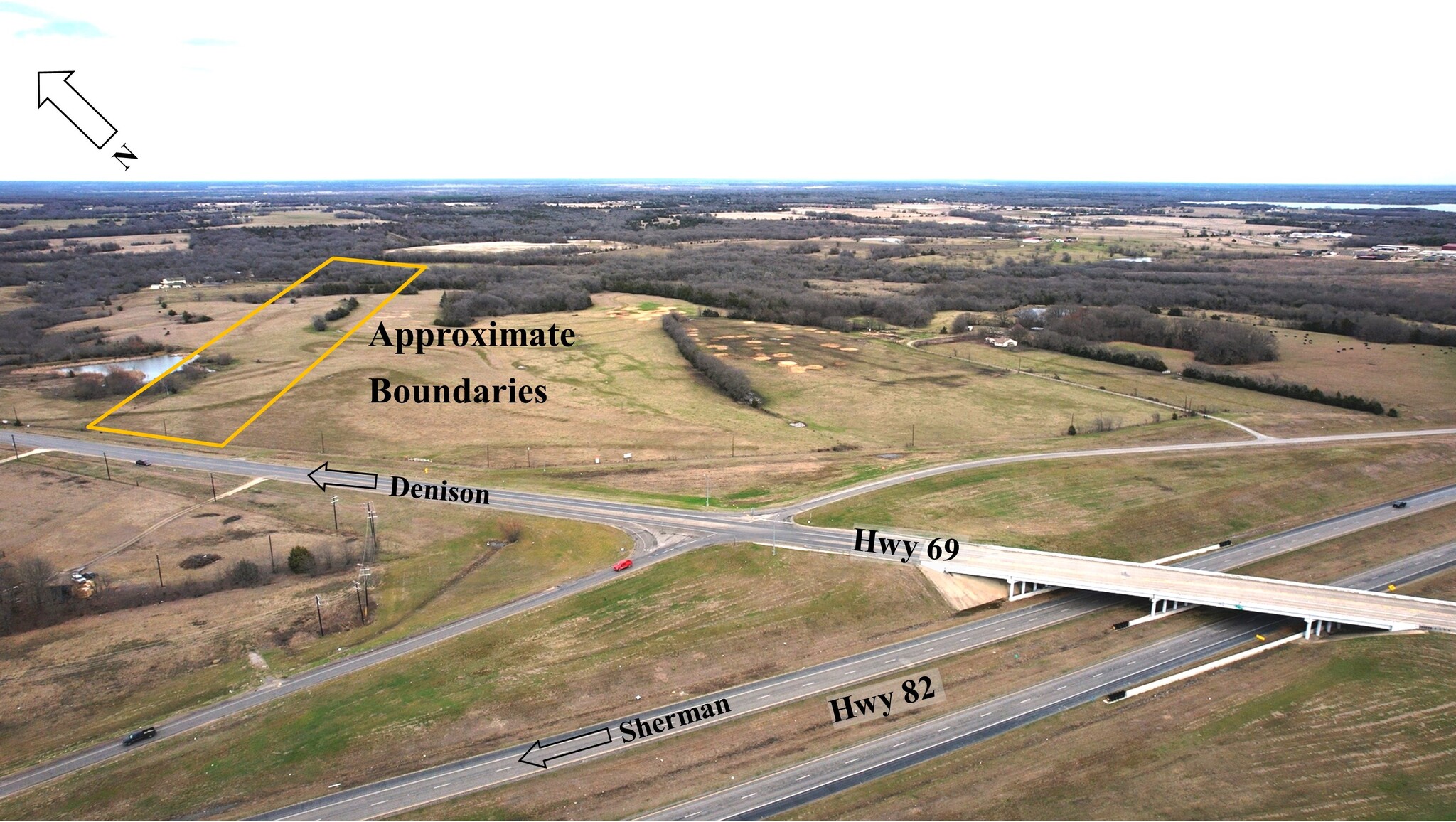 TBD 40 Acres Highway 69 Bells Texas 75414, Bells, TX for sale Aerial- Image 1 of 39