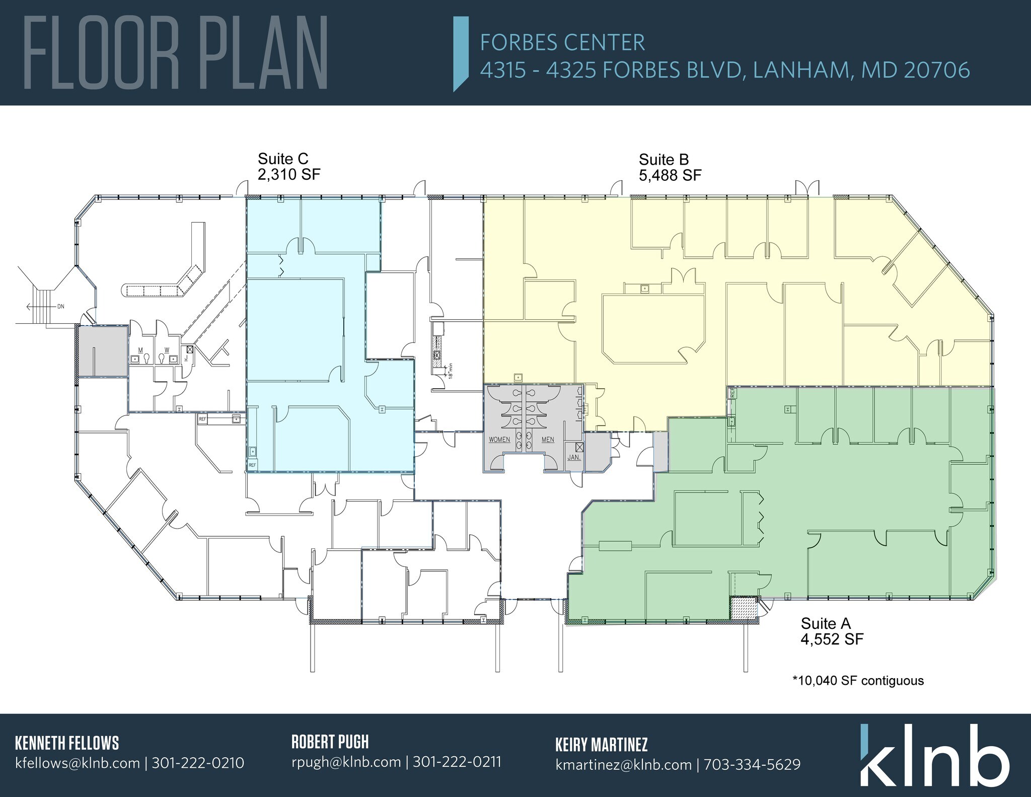 4315-4325 Forbes Blvd, Lanham, MD for lease Floor Plan- Image 1 of 4