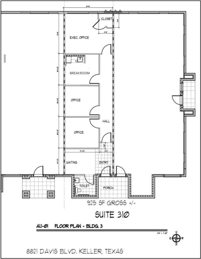 8821 Davis Blvd, Keller, TX 76248 - Unité 310 - - Plan d’étage - Image 1 of 1