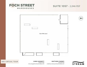 821-1075 Foch St, Fort Worth, TX à louer Plan d  tage- Image 1 de 1