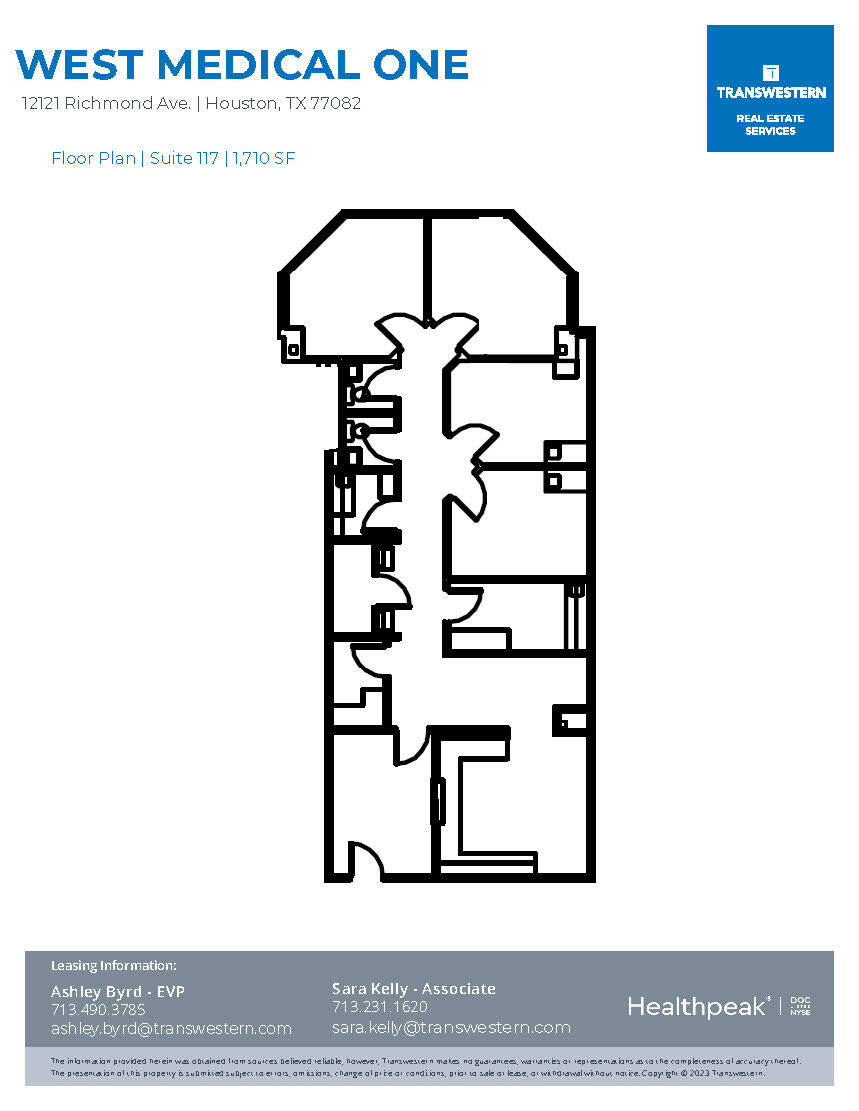 12121 Richmond Ave, Houston, TX à louer Plan d’étage- Image 1 de 1
