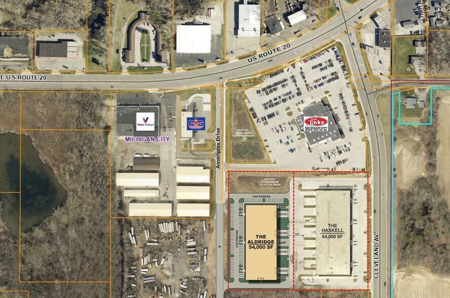 6101 Cleveland Ave, Michigan City, IN à louer - Plan de site - Image 2 de 3