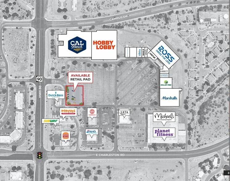 547-657 N Arizona 90, Sierra Vista, AZ à louer - Plan de site - Image 2 de 2