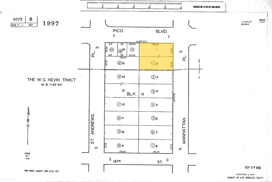 3138-3148 W Pico Blvd, Los Angeles, CA for lease - Plat Map - Image 3 of 3