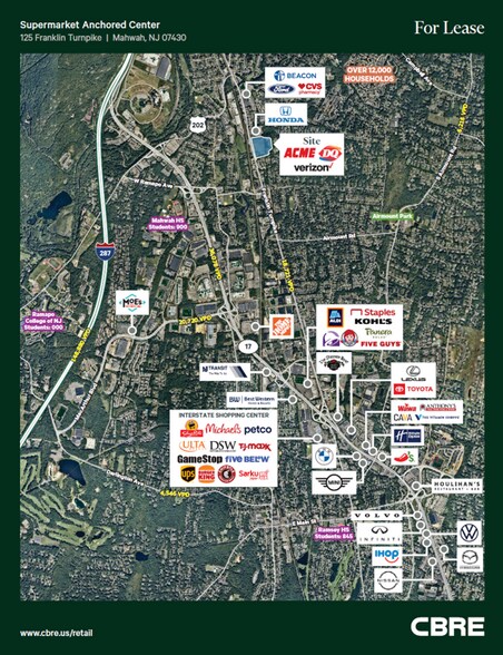 115-117 Franklin Tpke, Mahwah, NJ à louer - Aérien - Image 3 de 36