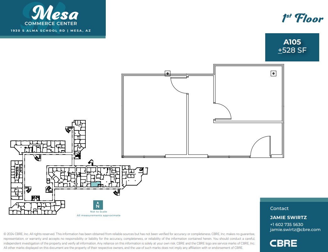 1930 S Alma School Rd, Mesa, AZ à louer Plan d  tage- Image 1 de 1