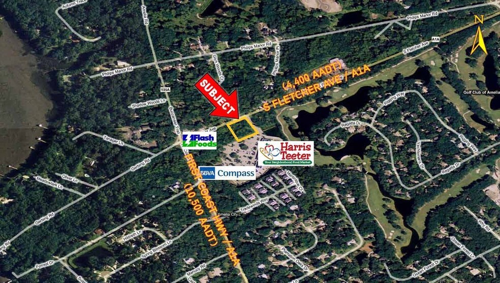 S Fletcher Ave, Fernandina Beach, FL for lease - Aerial - Image 2 of 7