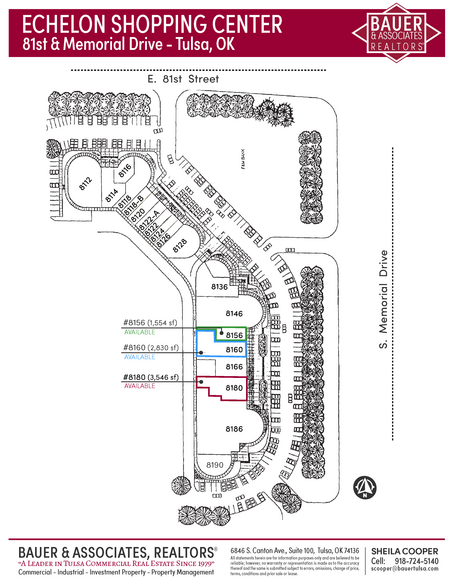 8136-8190 S Memorial Dr, Tulsa, OK à louer - Plan de site - Image 3 de 14