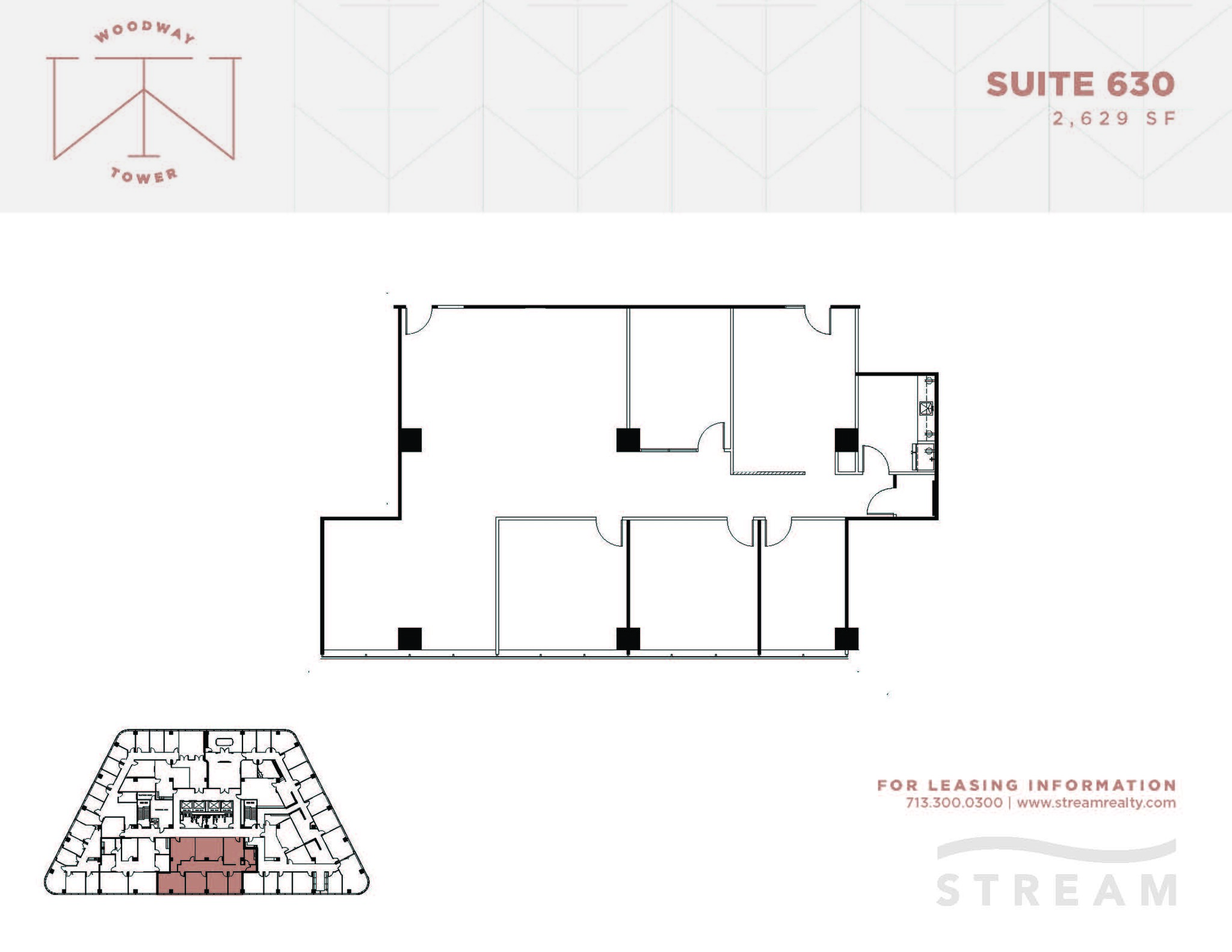 6363 Woodway Dr, Houston, TX for lease Floor Plan- Image 1 of 1