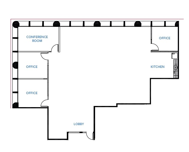 333 W Santa Clara St, San Jose, CA à louer Plan d’étage- Image 1 de 1