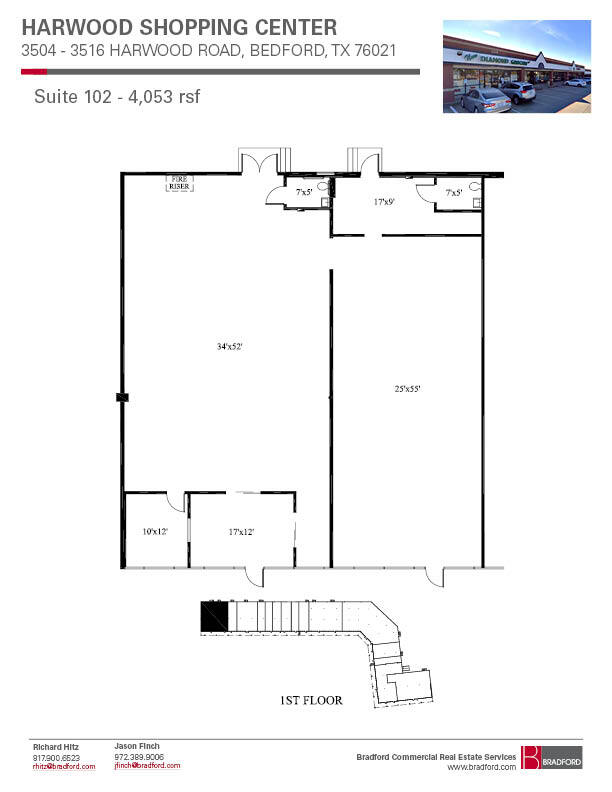 3504-3508 Harwood Rd, Bedford, TX for lease Floor Plan- Image 1 of 1