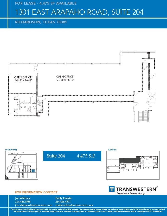 1301 E Arapaho Rd, Richardson, TX à louer Plan d  tage- Image 1 de 1