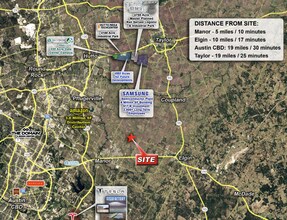 14734 Bois D Arc Rd, Manor, TX - Aerial map view