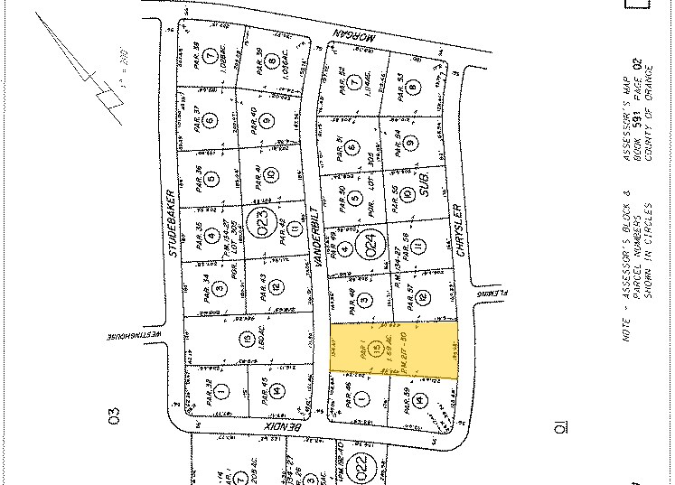 12 Chrysler, Irvine, CA for lease - Plat Map - Image 2 of 6