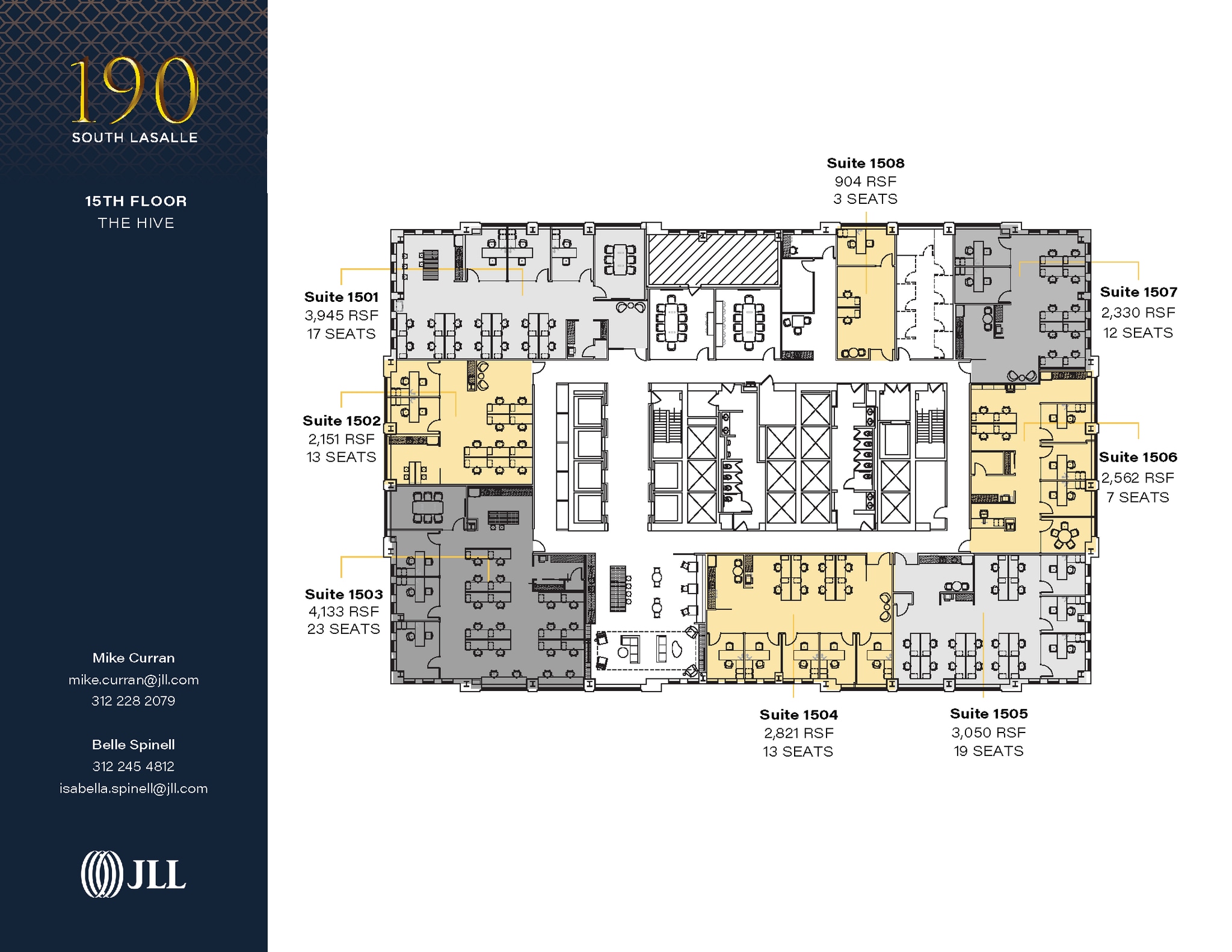 190 S La Salle St, Chicago, IL à louer Plan d’étage- Image 1 de 1