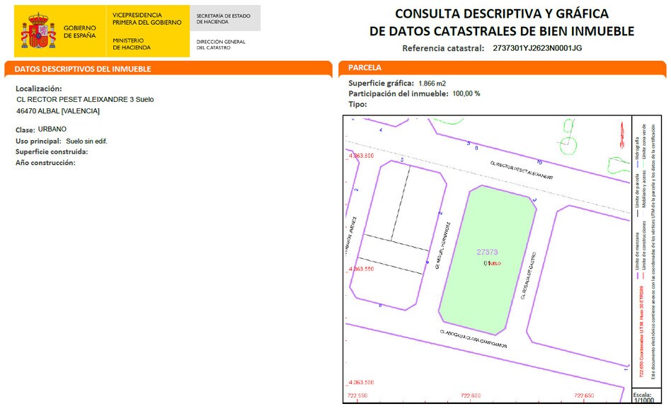 Rector Peset Aleixandre, Miguel Hernandez, Albal, Valencia à vendre - Photo du bâtiment - Image 2 de 18