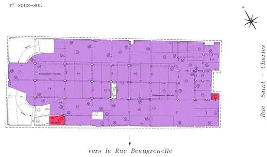 Office in Paris for sale - Floor Plan - Image 1 of 3