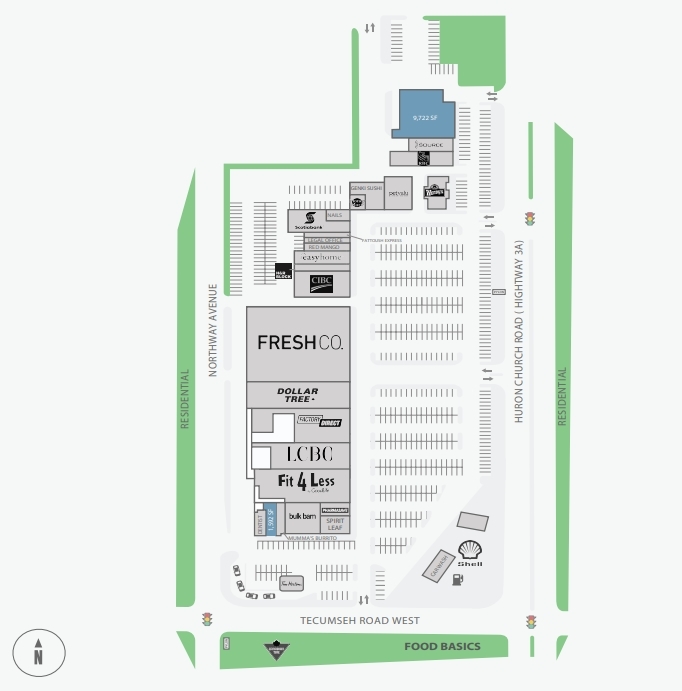 1440-1550 Huron Church Rd, Windsor, ON for lease Site Plan- Image 1 of 2