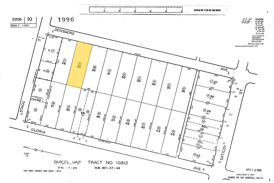 7733 Densmore Ave, Van Nuys, CA à louer - Plan cadastral - Image 3 de 4