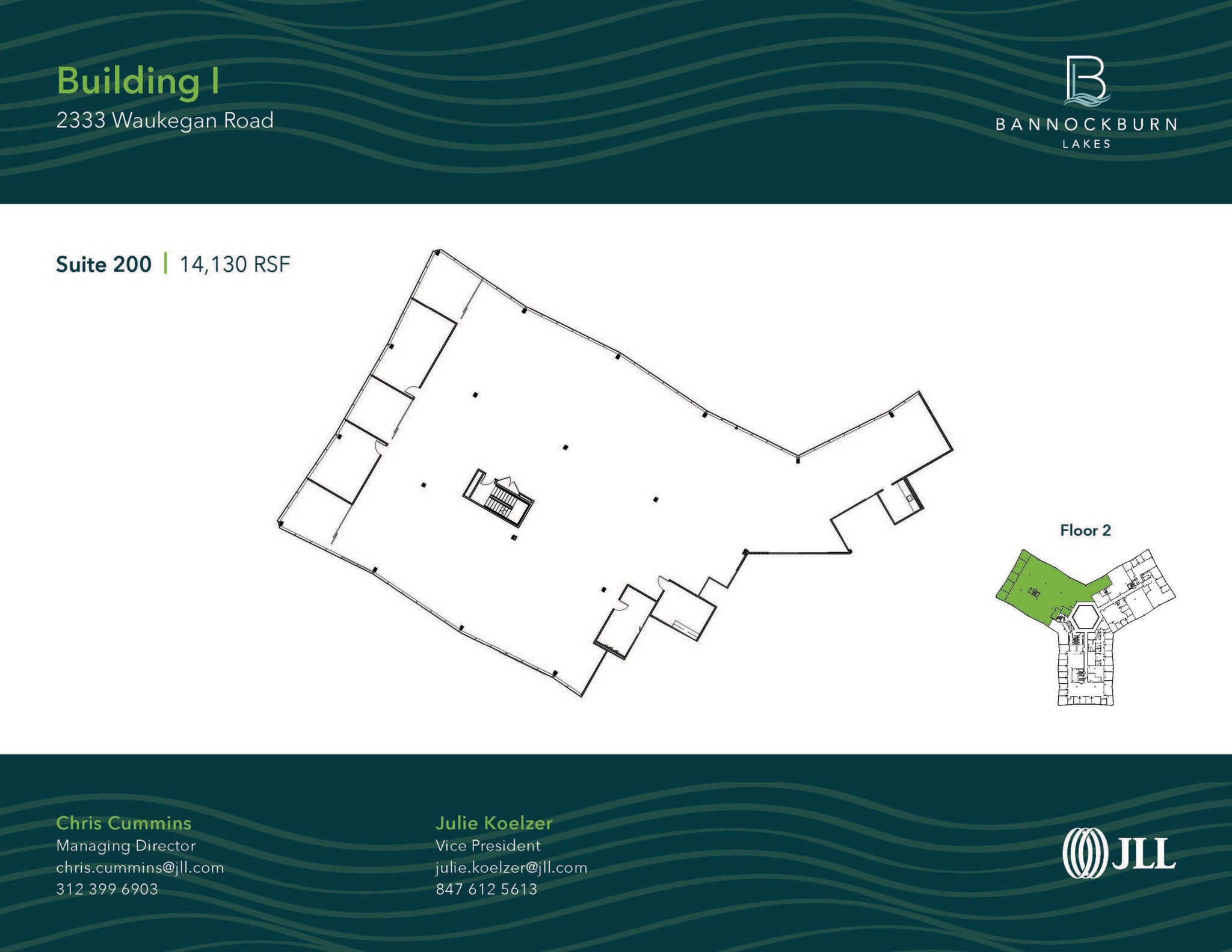 2333 Waukegan Rd, Bannockburn, IL for lease Floor Plan- Image 1 of 1