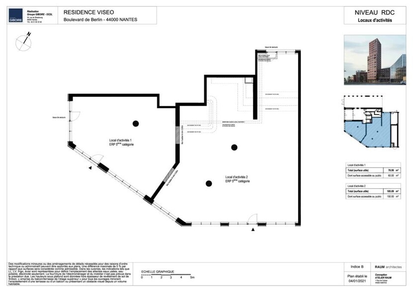 Commerce de détail dans Nantes à louer - Plan d’étage - Image 3 de 3