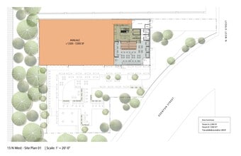 15 N West St, Raleigh, NC à louer Plan de site- Image 1 de 3
