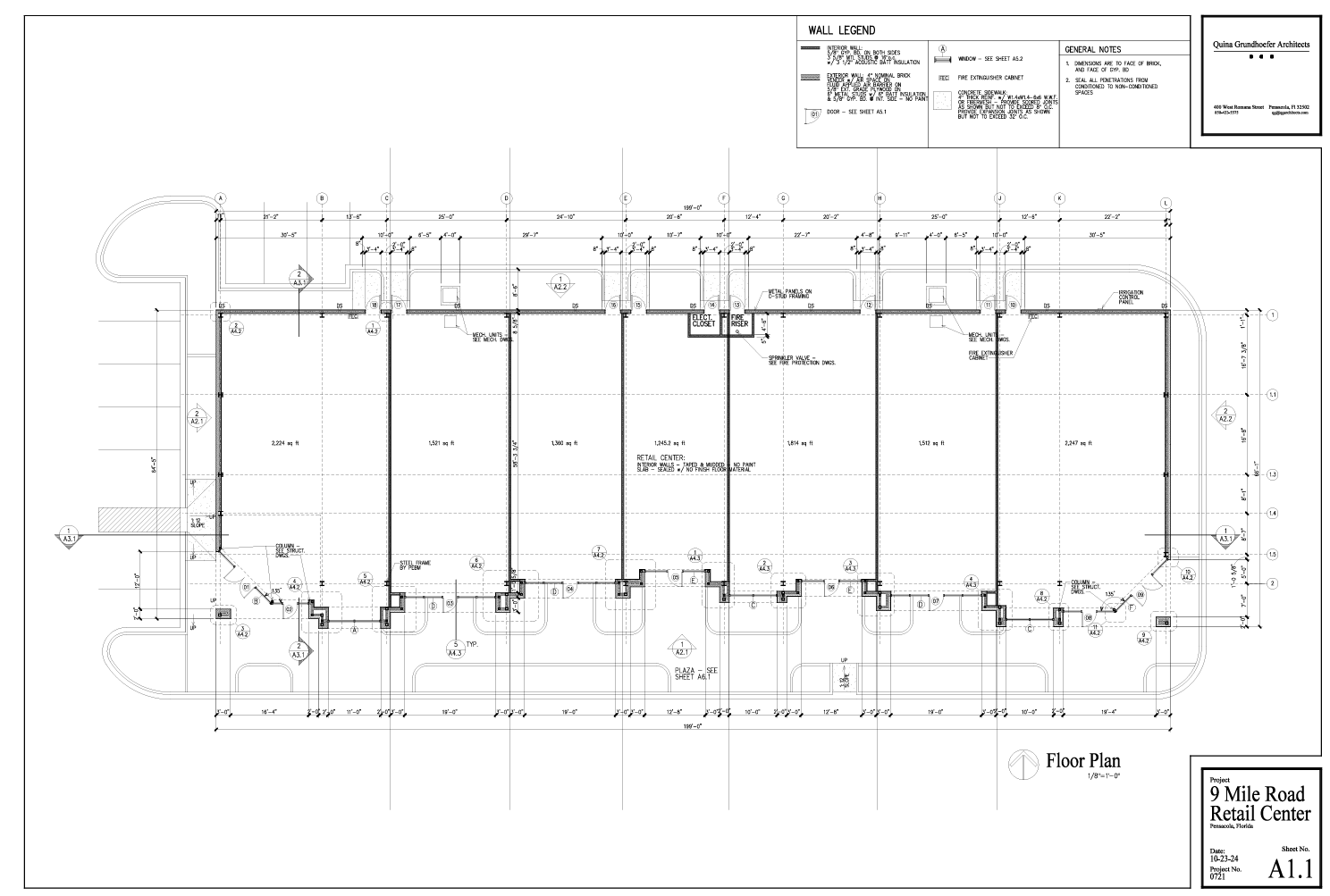 620 E Nine Mile Rd, Pensacola, FL à louer Plan d’étage- Image 1 de 1