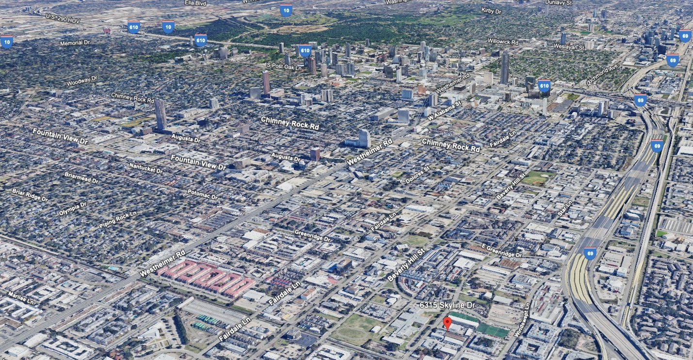 6315 Skyline Dr, Houston, TX for lease Aerial- Image 1 of 40
