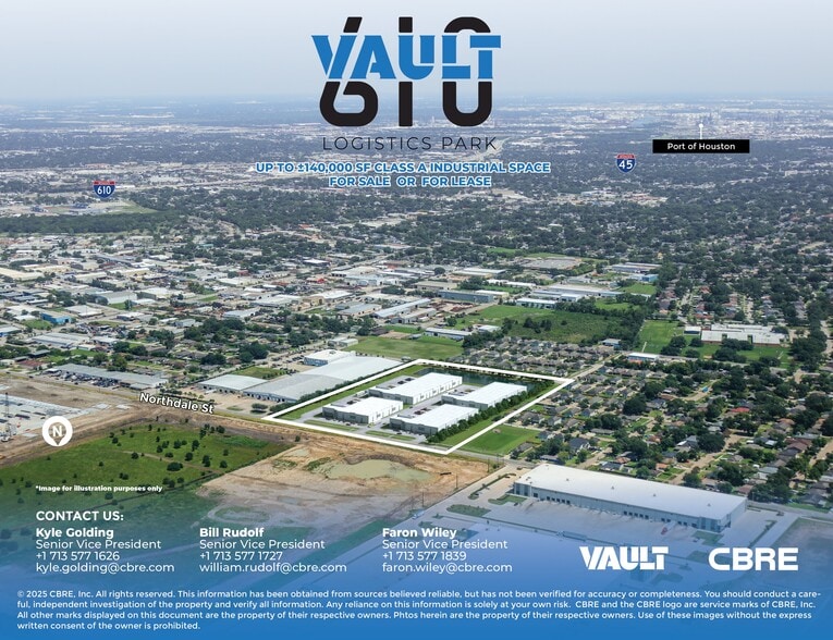 6225 Northdale St, Houston, TX for lease - Aerial - Image 3 of 5