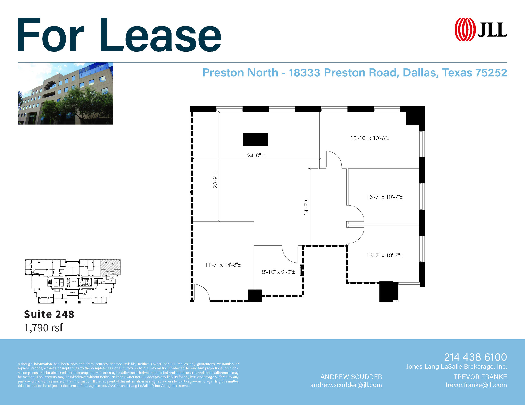 18333 Preston Rd, Dallas, TX à louer Plan d’étage- Image 1 de 1