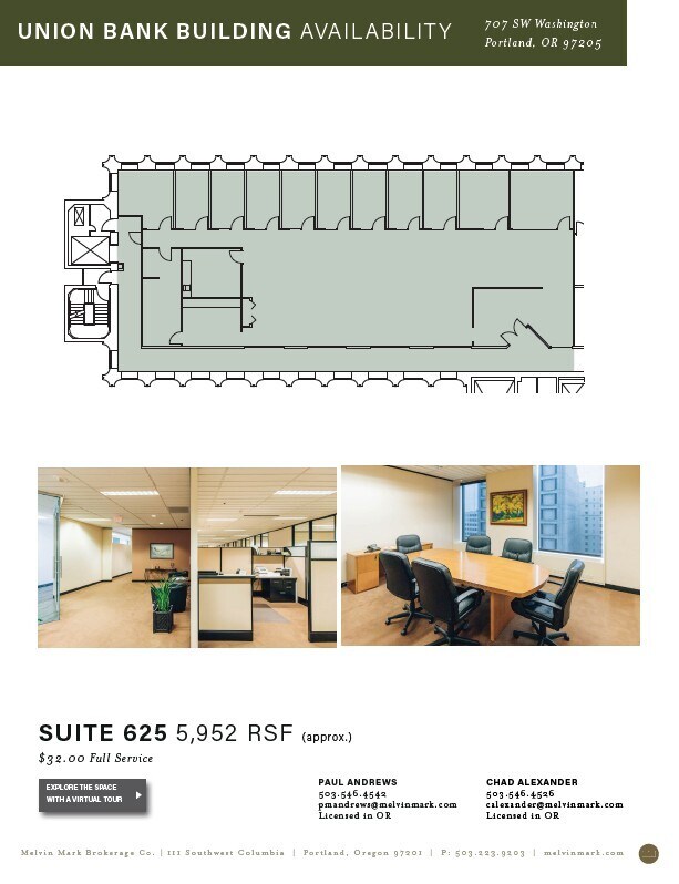 707 SW Washington St, Portland, OR for lease Floor Plan- Image 1 of 7