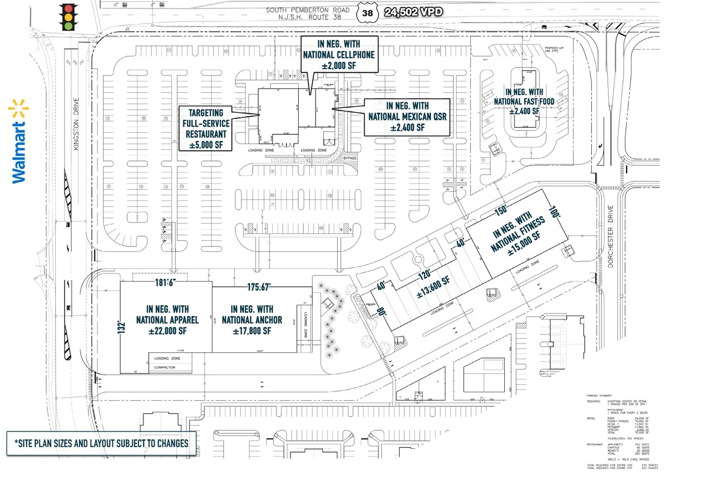 1775 Route 38, Lumberton, NJ for lease Site Plan- Image 1 of 2