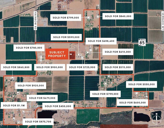 3448 Dean Road, Buckeye, AZ à vendre - Aérien - Image 2 de 2