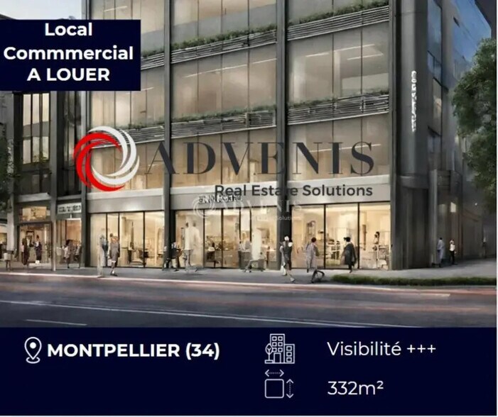Commerce de détail dans Lattes à louer - Photo du bâtiment - Image 2 de 3