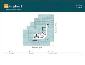2650 Park Tower Dr, Merrifield, VA à louer Plan d’étage- Image 1 de 1