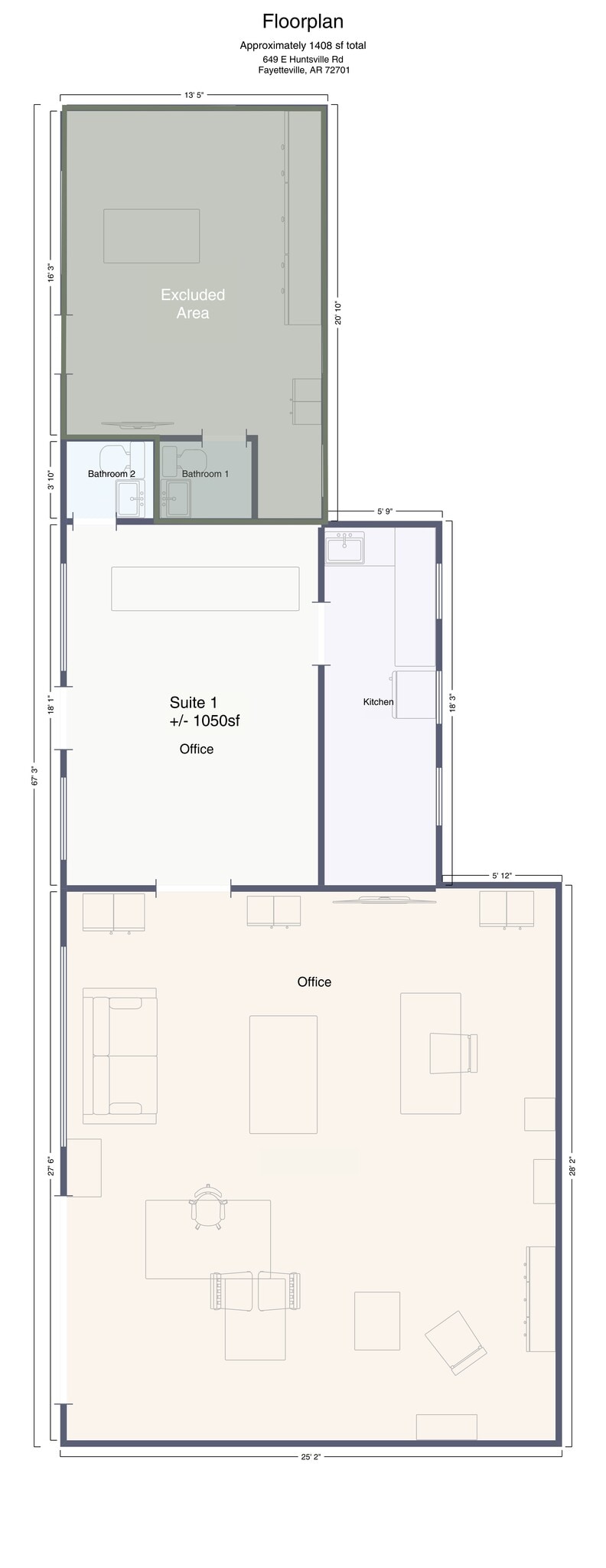 649 E Huntsville Rd, Fayetteville, AR à louer Plan de site- Image 1 de 14