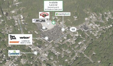 144-162 N Main St, Uxbridge, MA - AERIAL  map view